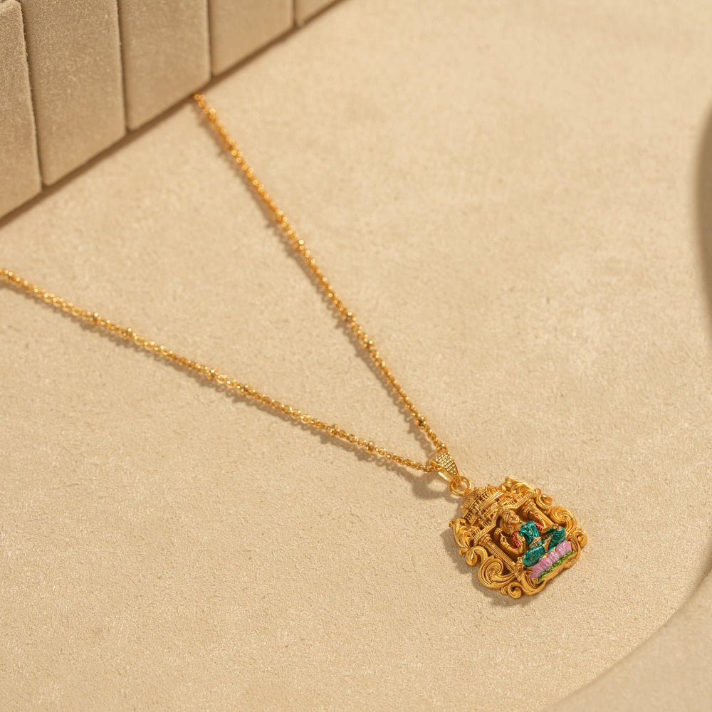 Gold Plated Chain &amp; Pendant Set