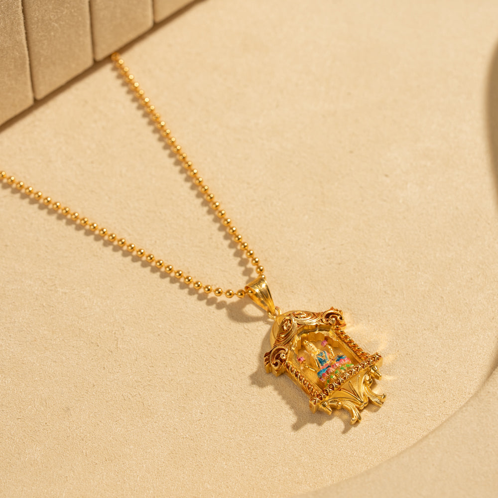 Gold Plated Chain &amp; Pendant Set
