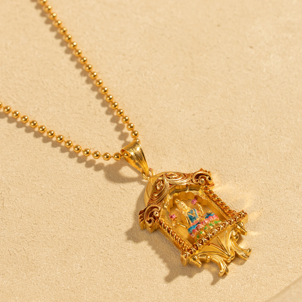 Gold Plated Chain &amp; Pendant Set