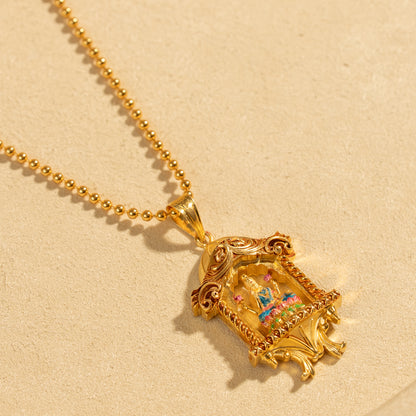 Gold Plated Chain &amp; Pendant Set