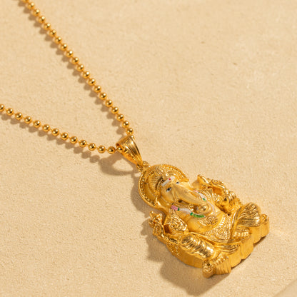 Gold Plated Chain &amp; Pendant Set