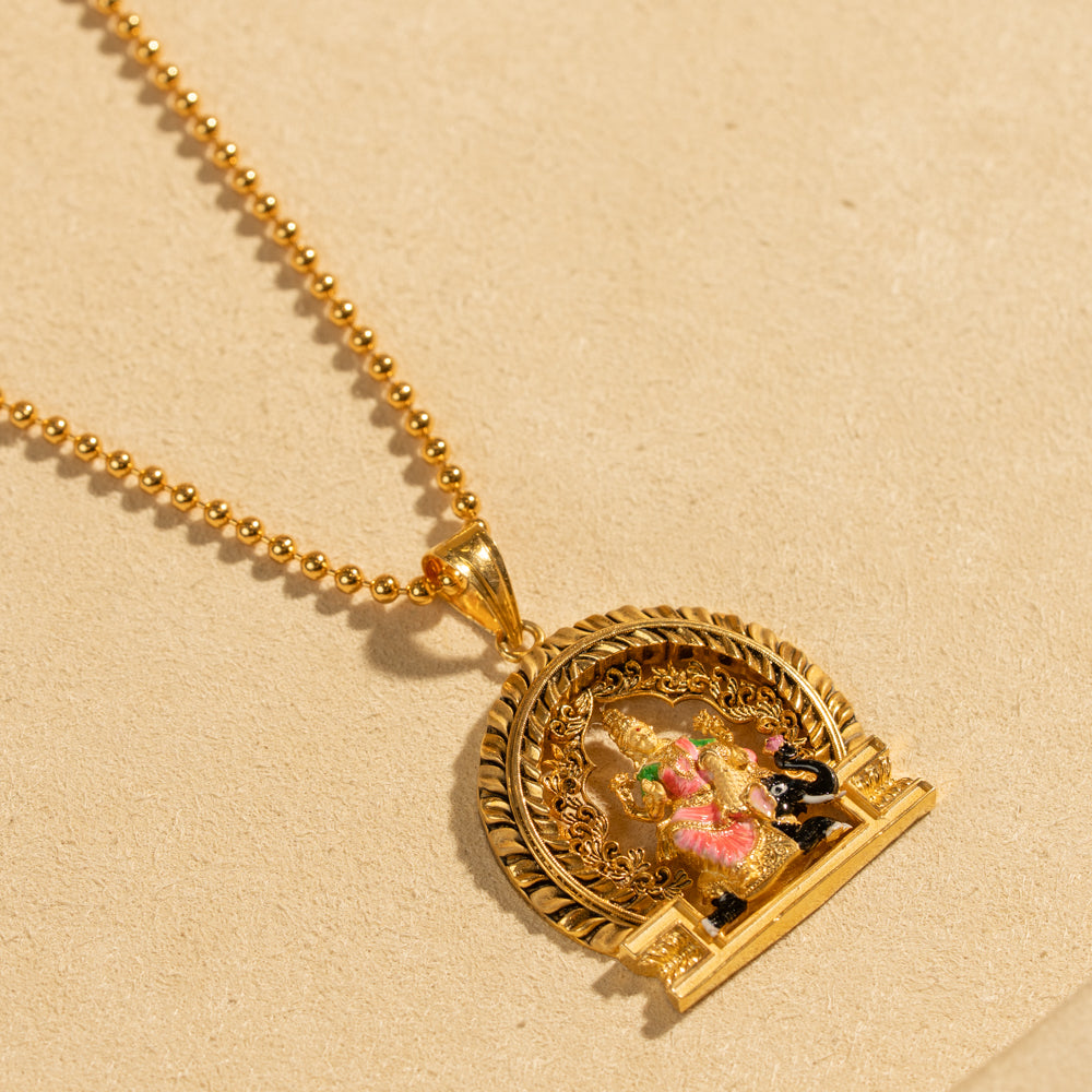 Gold Plated Chain &amp; Pendant Set