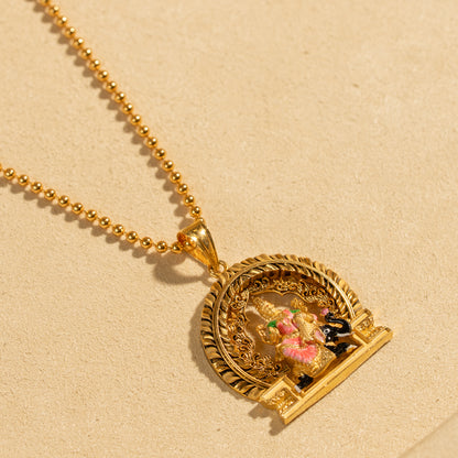Gold Plated Chain &amp; Pendant Set