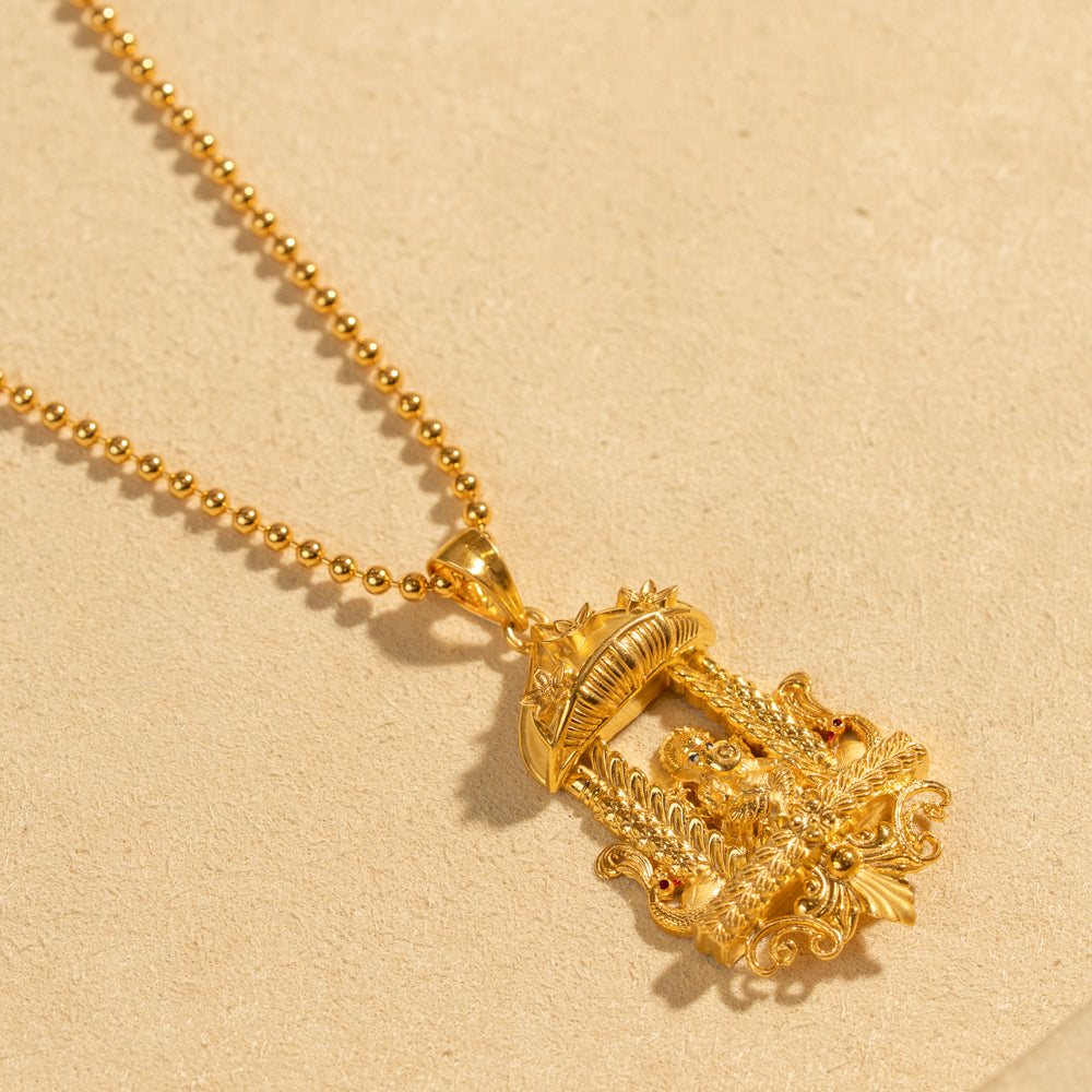Gold Plated Chain &amp; Pendant Set