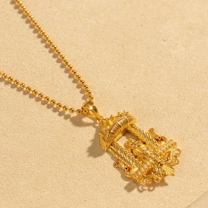 Gold Plated Chain &amp; Pendant Set