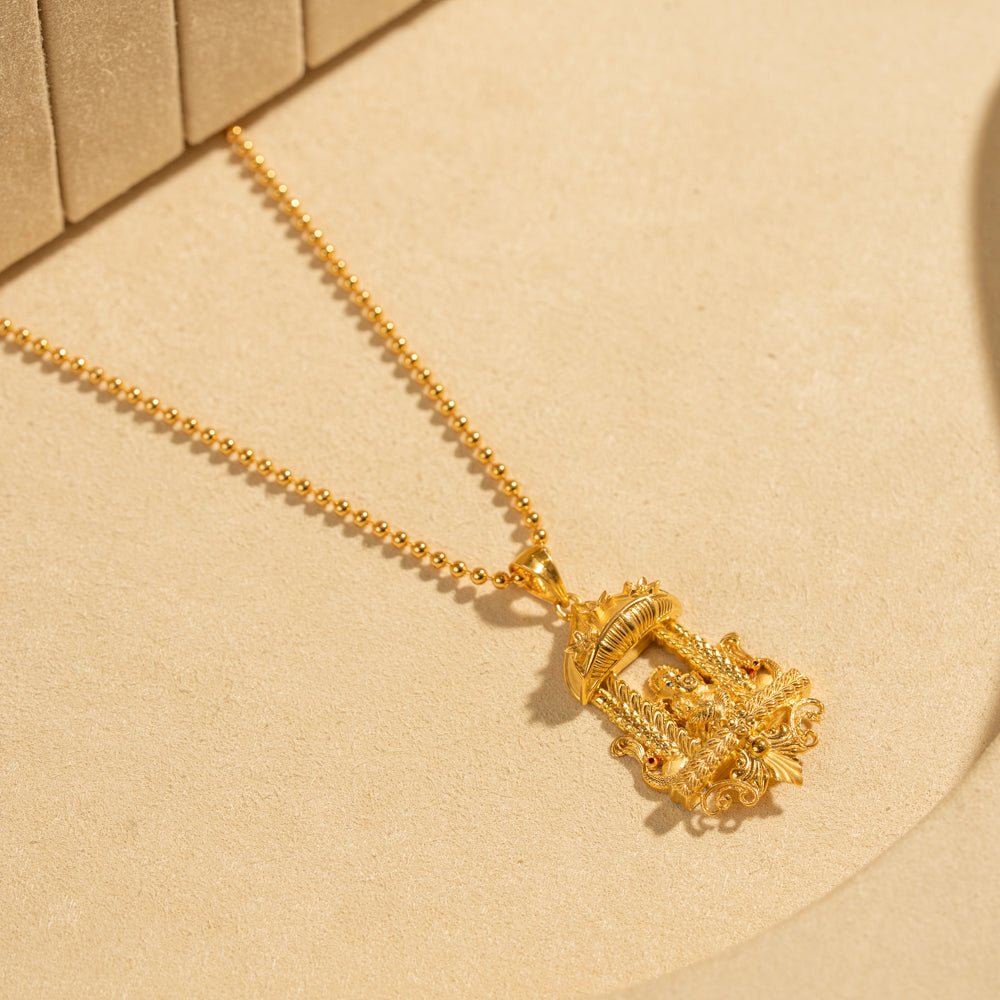 Gold Plated Chain &amp; Pendant Set