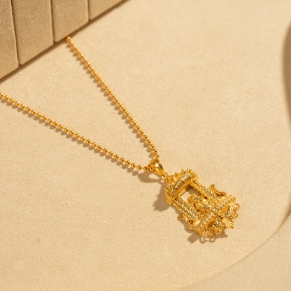 Gold Plated Chain &amp; Pendant Set