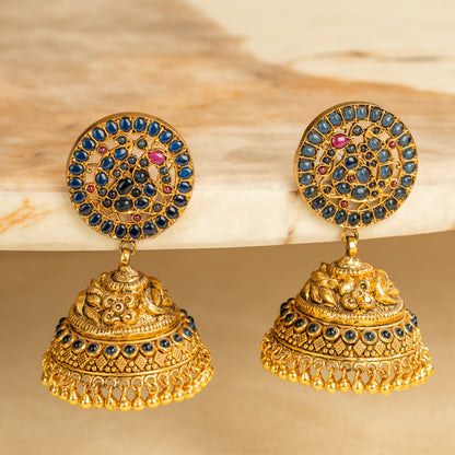 Kundan Jhumkas