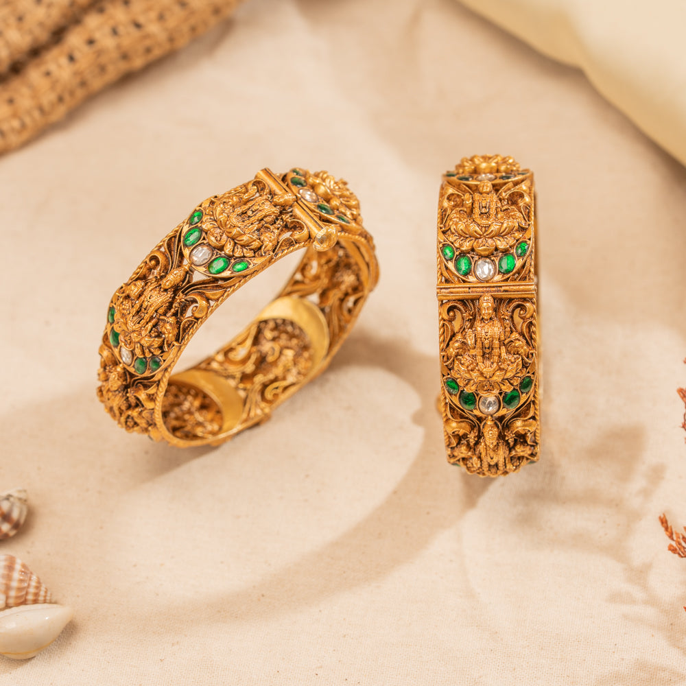Deep Kundan Bangle
