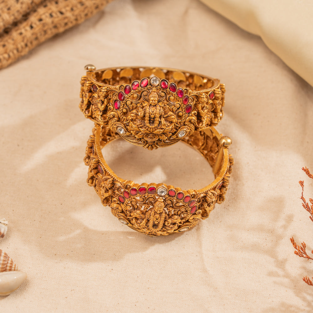 Deep Kundan Bangle