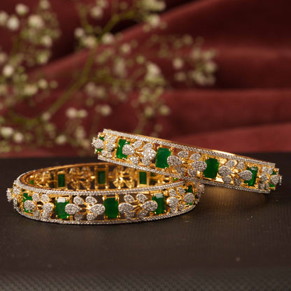 Gold Plated Ceubic Zirconia(CZ) Bangles