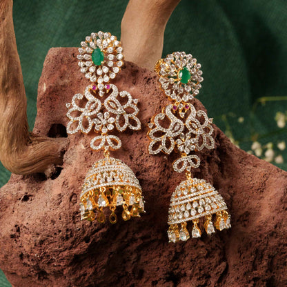 Gold Plated Ceubic Zirconia(CZ) Earrings