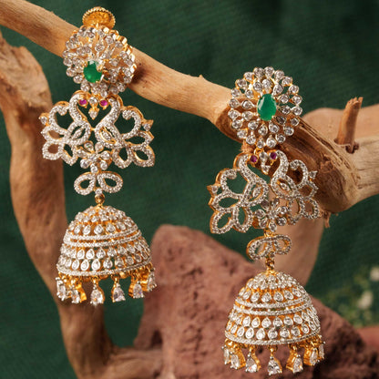 Gold Plated Ceubic Zirconia(CZ) Earrings