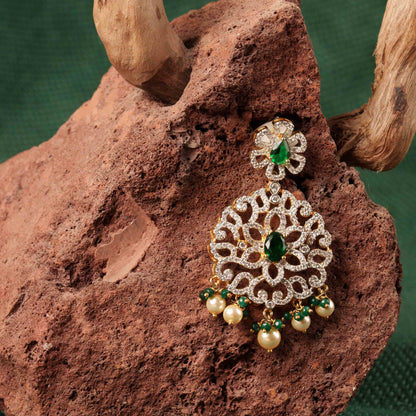 Gold Plated Ceubic Zirconia(CZ) Earrings