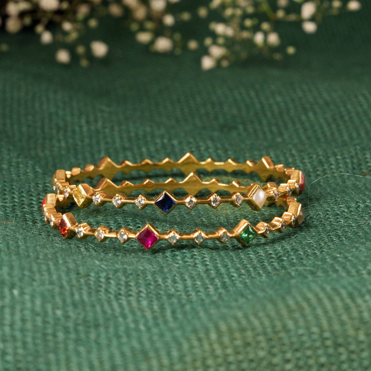 Gold Plated Ceubic Zirconia(CZ) Bangles