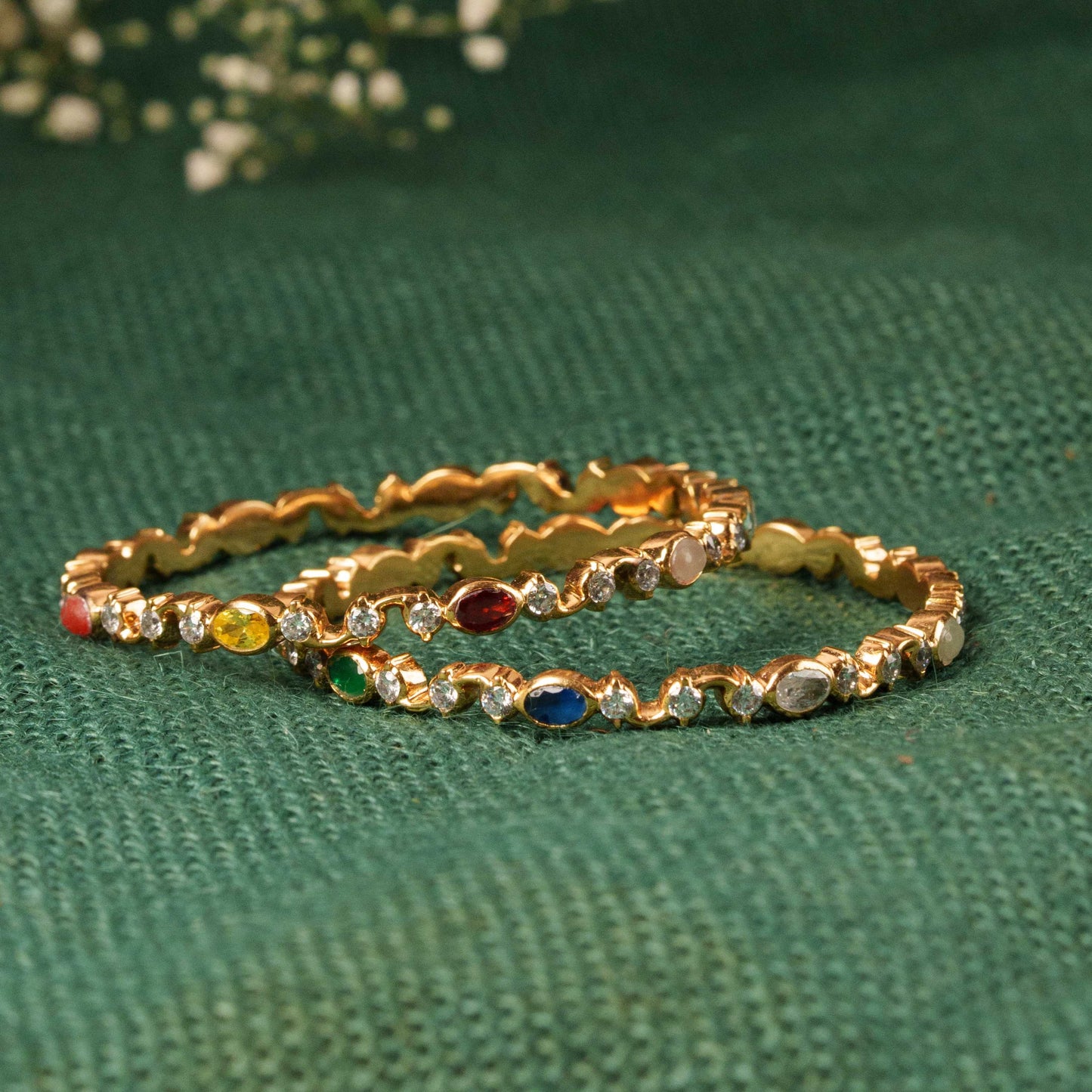 Gold Plated Ceubic Zirconia(CZ) Bangles