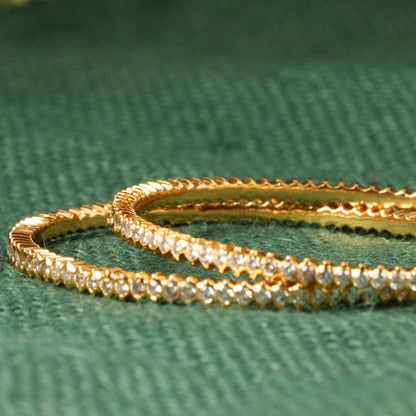 Gold Plated Ceubic Zirconia(CZ) Bangles