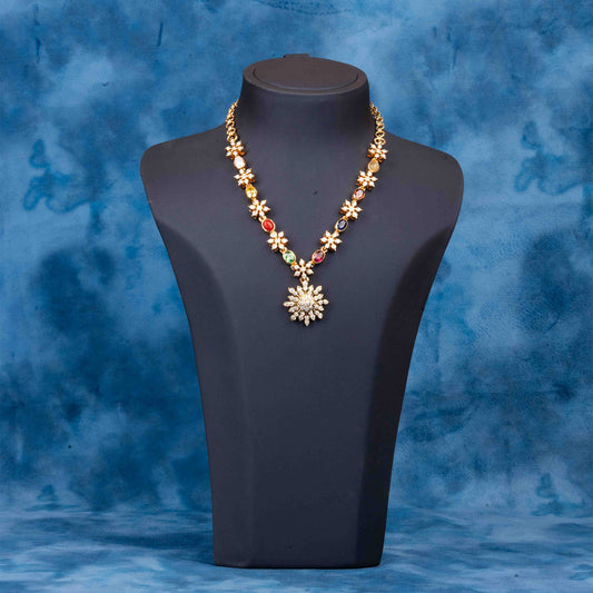 Gold Plated Ceubic Zirconia(CZ) Necklace