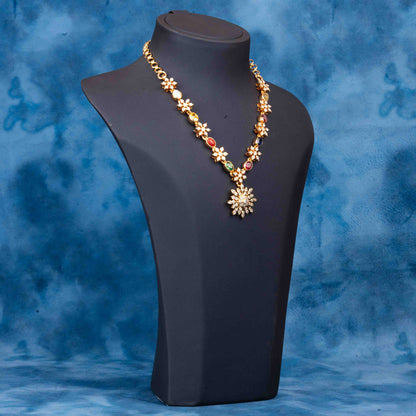 Gold Plated Ceubic Zirconia(CZ) Necklace