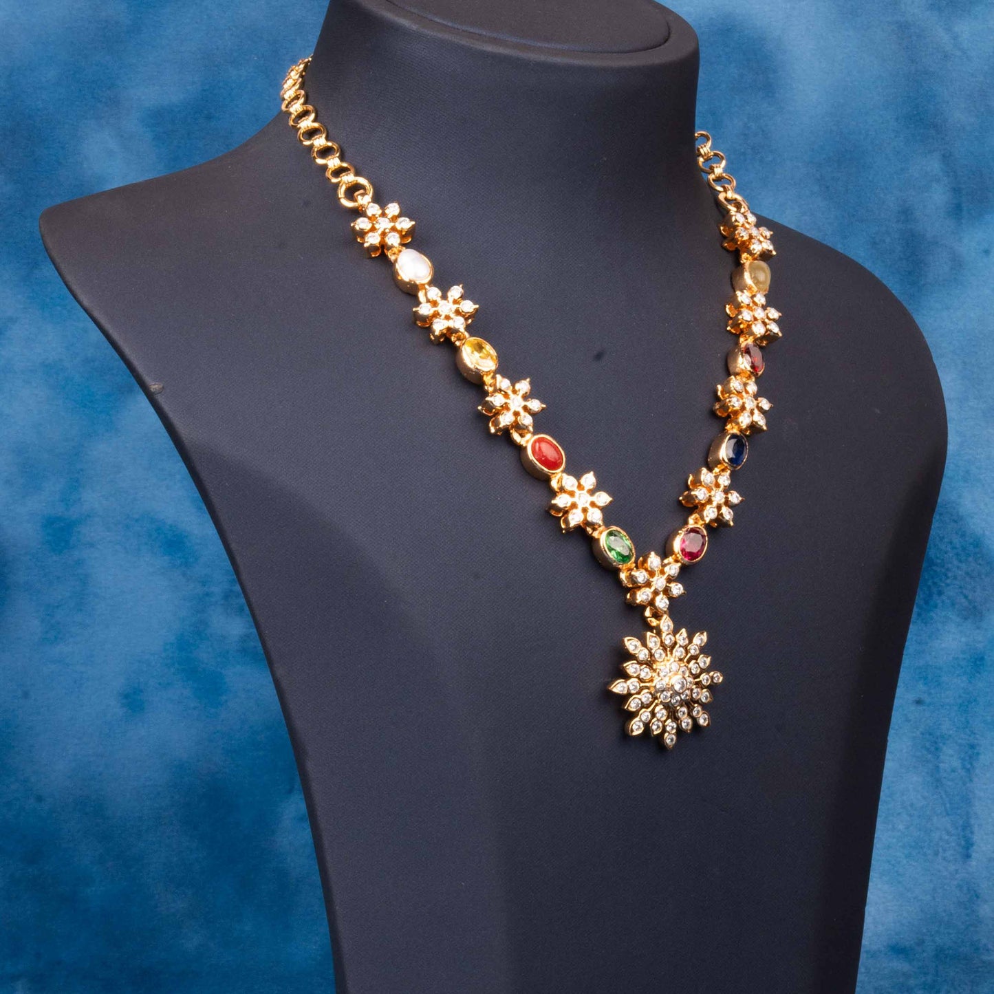 Gold Plated Ceubic Zirconia(CZ) Necklace