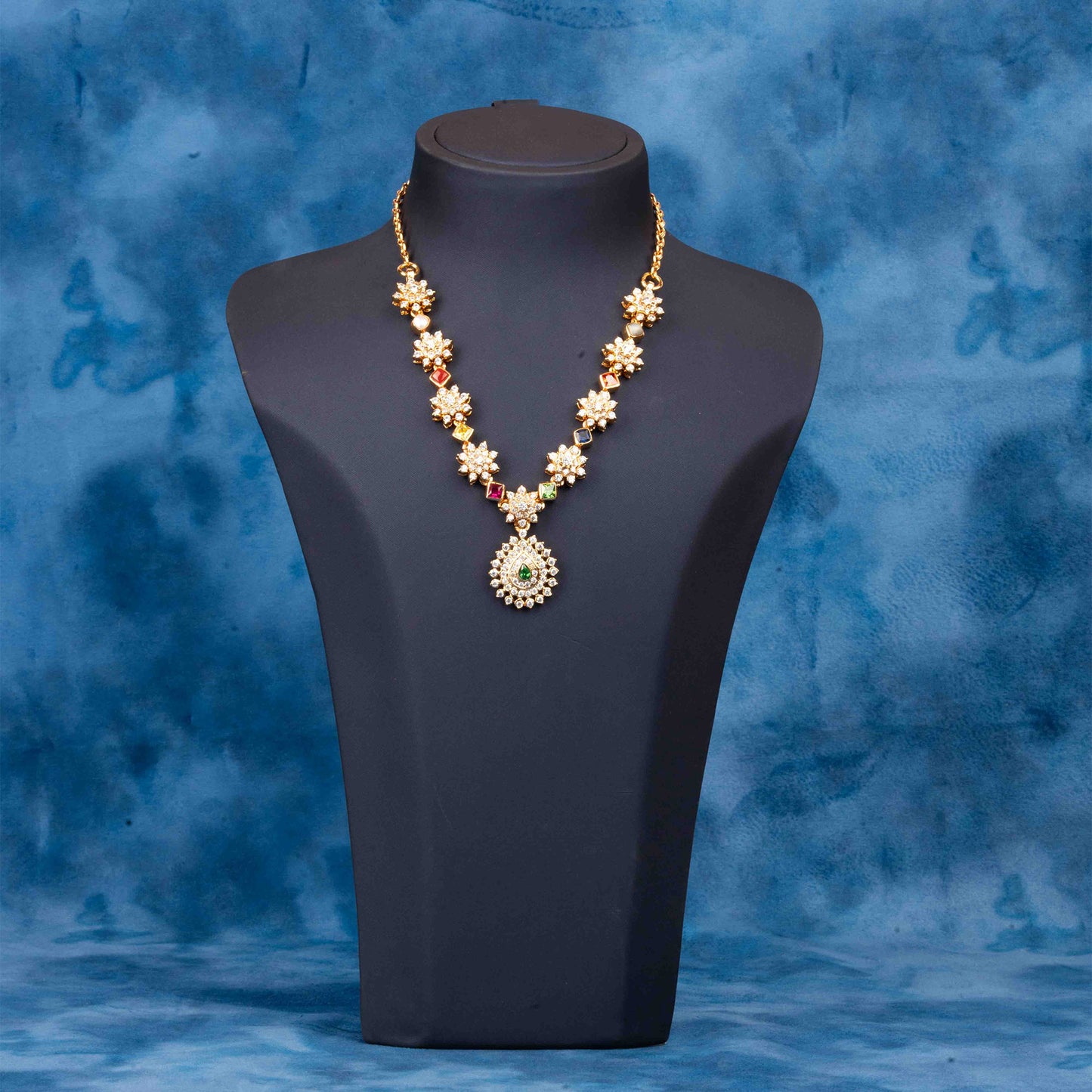 Gold Plated Ceubic Zirconia(CZ) Necklace