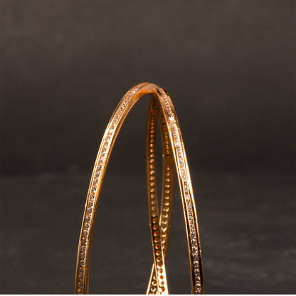 Gold Plated Ceubic Zirconia(CZ) Bangles