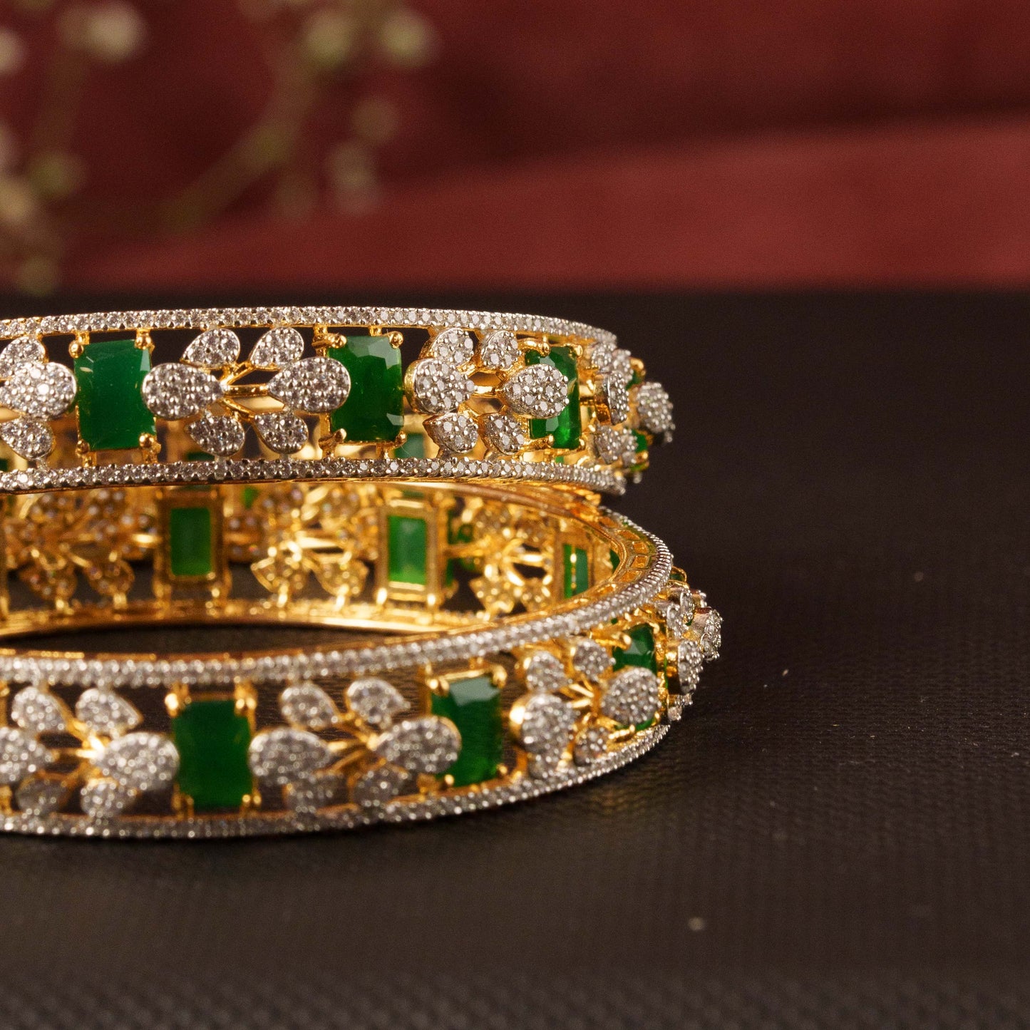 Gold Plated Ceubic Zirconia(CZ) Bangles