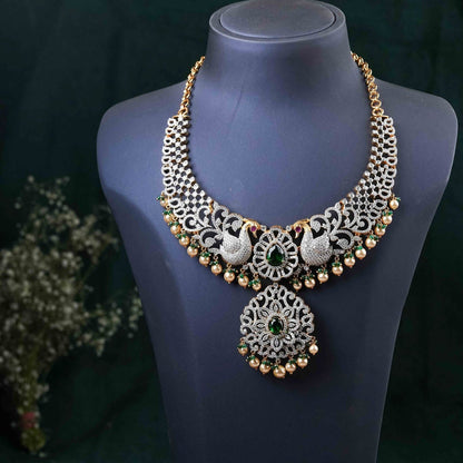 Gold Plated Ceubic Zirconia(CZ) Necklace