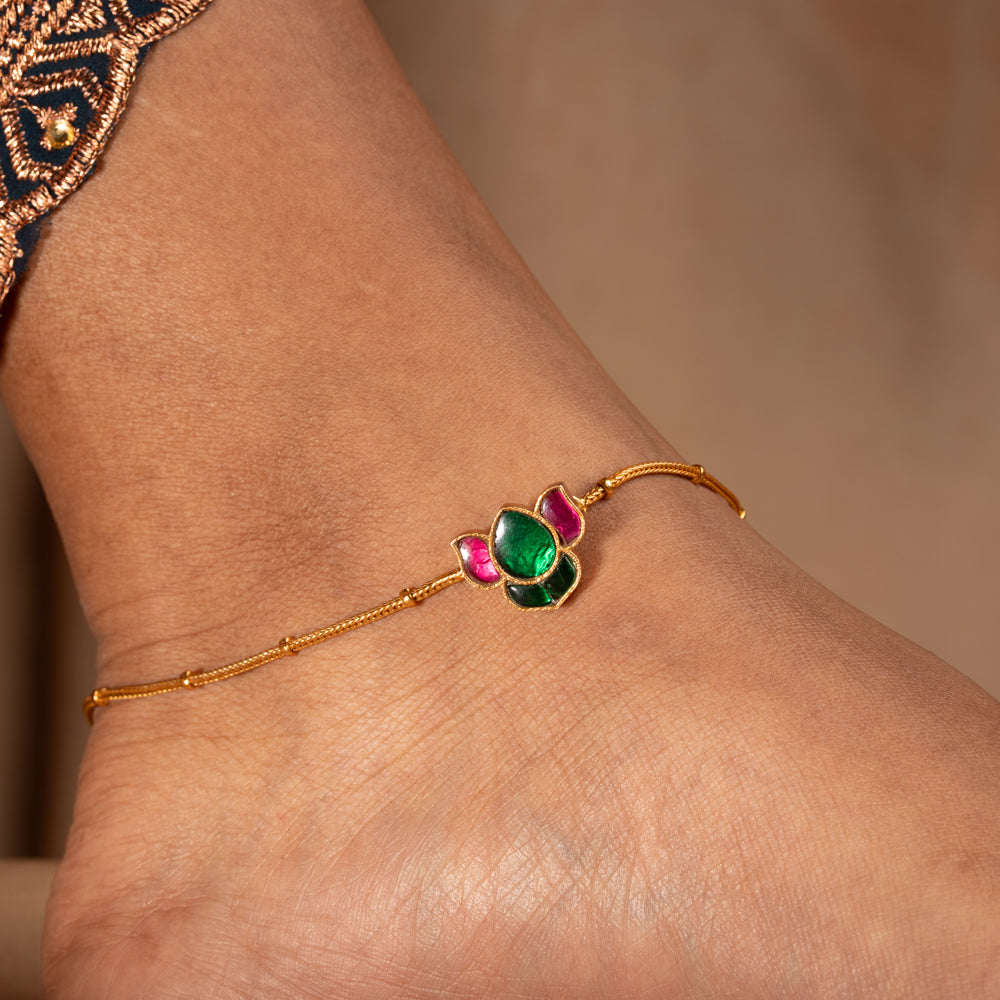 Kundan Anklet