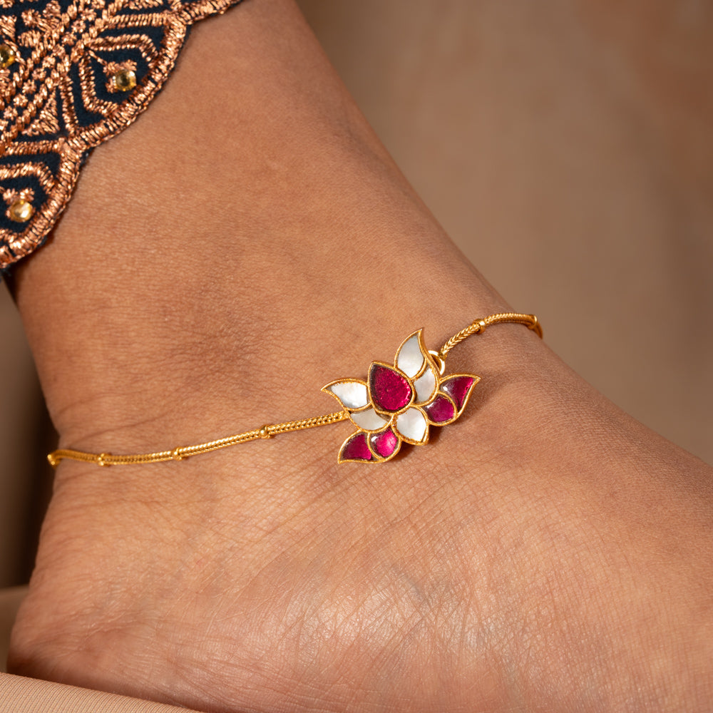 Kundan Anklet