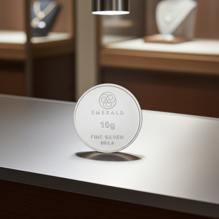 9 Sliver 999.9 Pure Silver Coin 10 Grams | Hallmarked Investment Silver