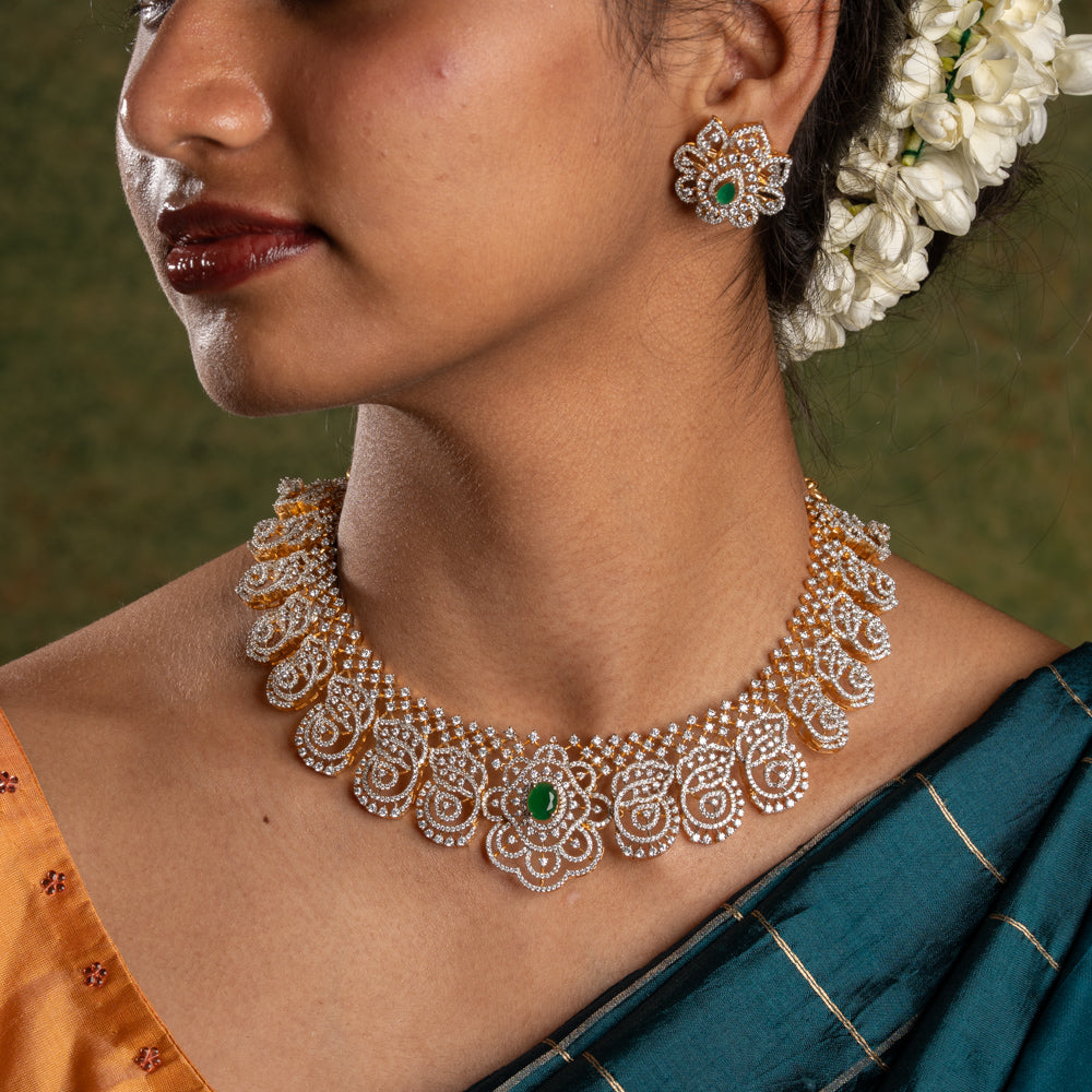 Emerald Bloom Necklace