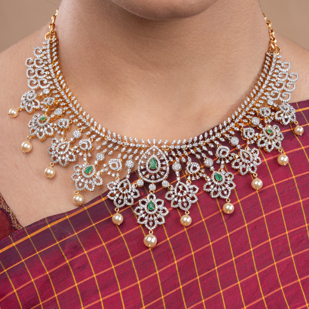 CZ Necklace &amp; Earring