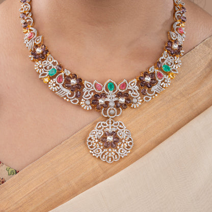 CZ Necklace &amp; Earring