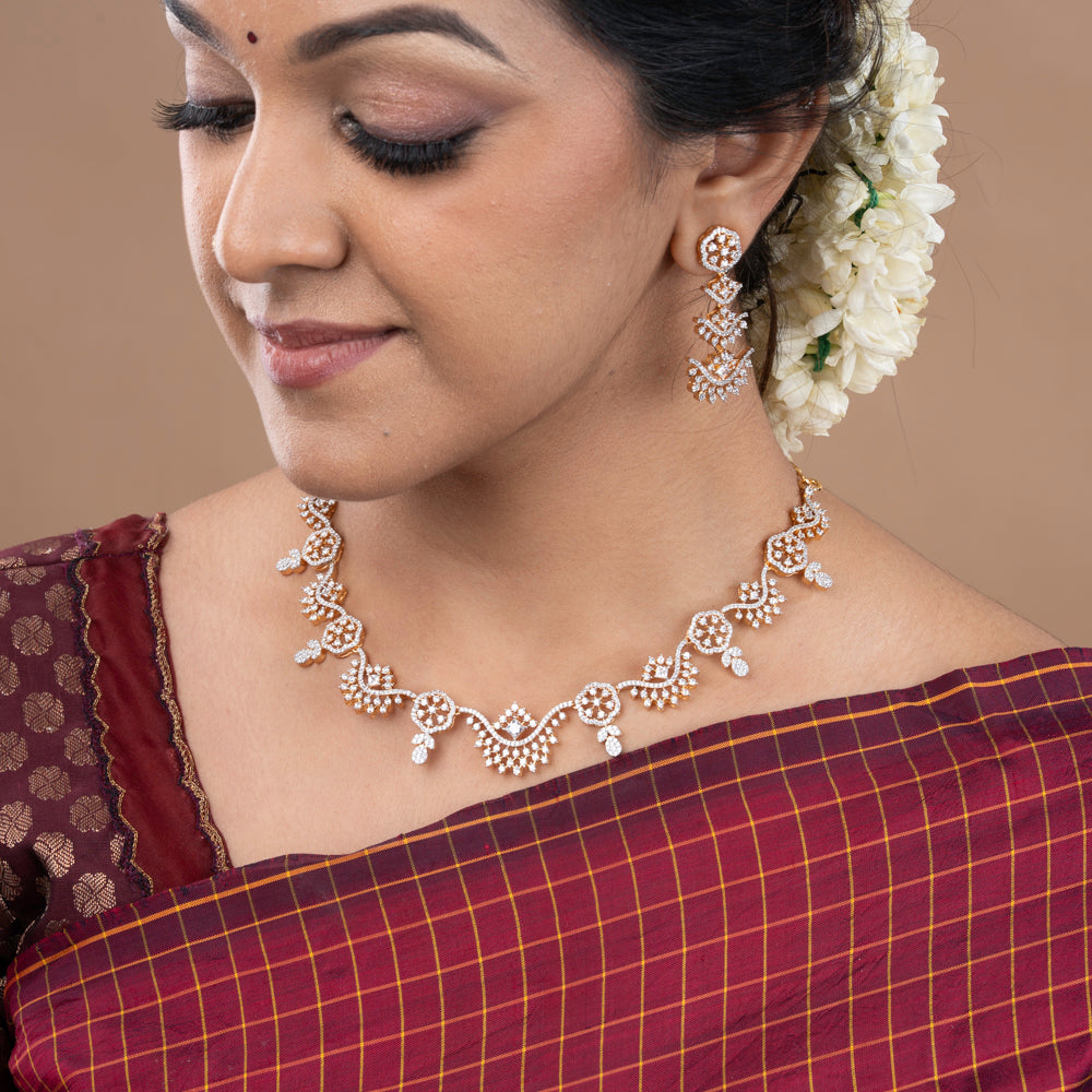 CZ Necklace &amp; Earring