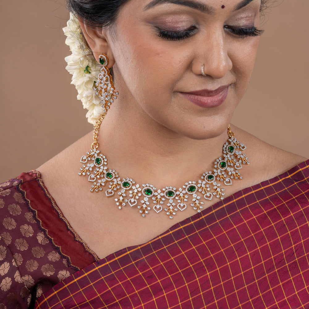 CZ Necklace &amp; Earring