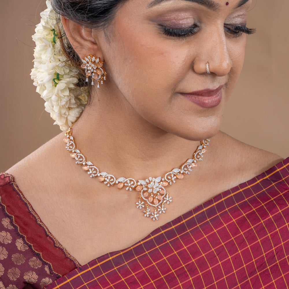 CZ Necklace &amp; Earring