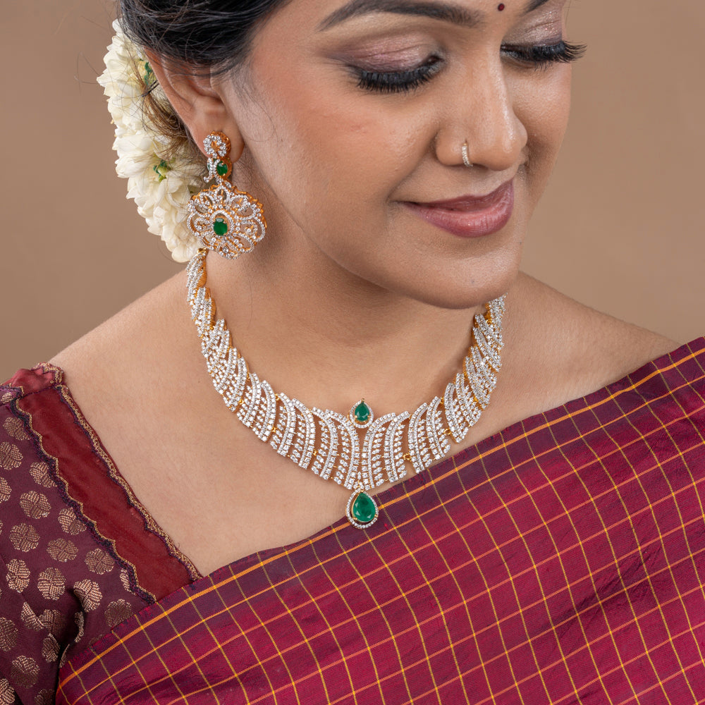 CZ Necklace &amp; Earring