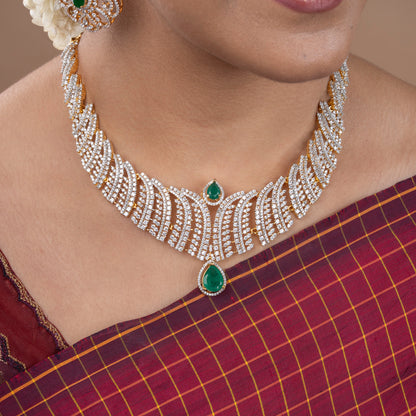 CZ Necklace &amp; Earring
