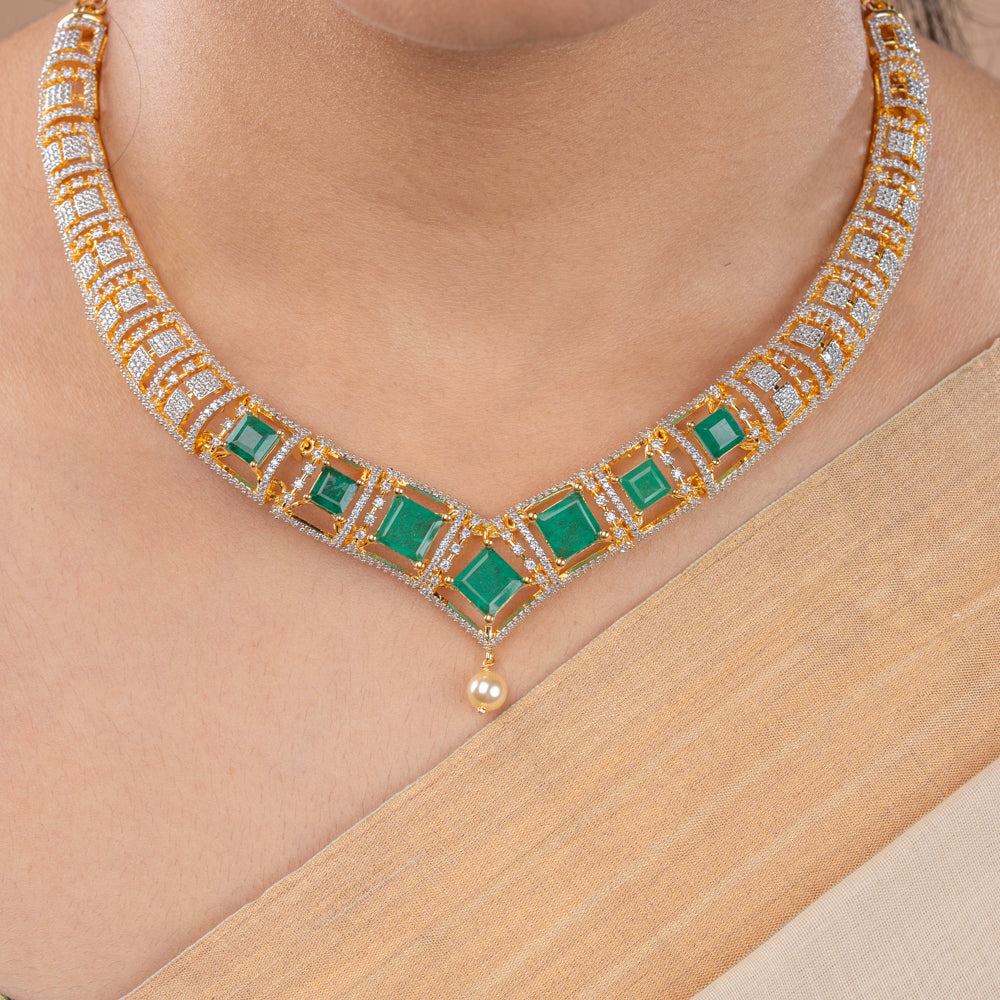 CZ Necklace &amp; Earring