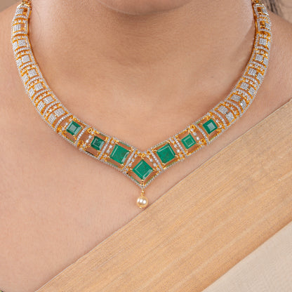CZ Necklace &amp; Earring