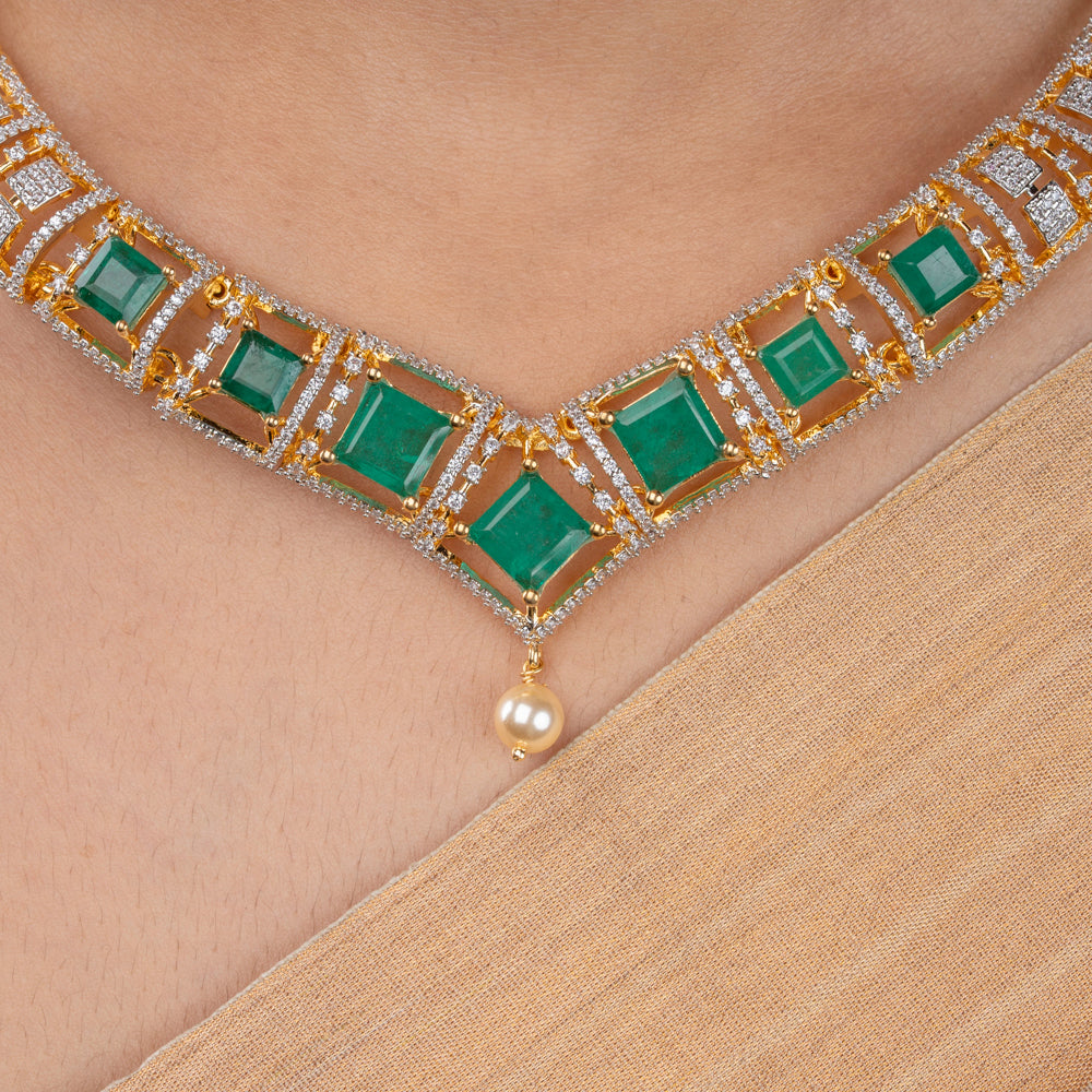 CZ Necklace &amp; Earring