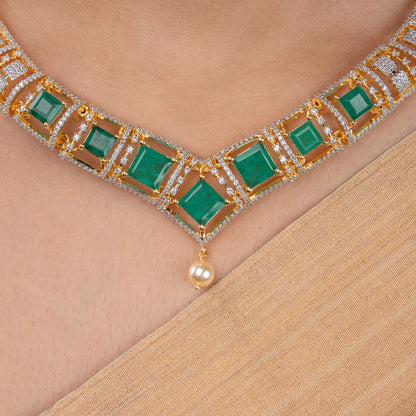 CZ Necklace &amp; Earring