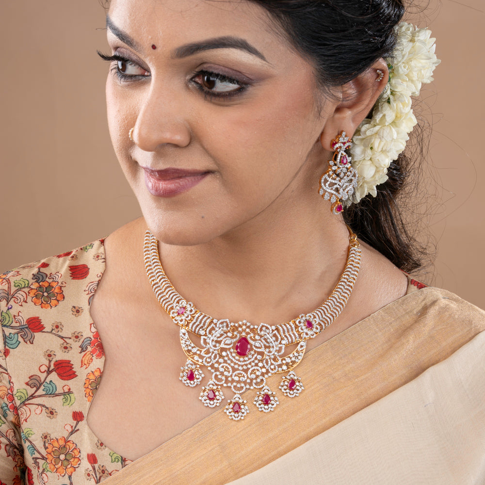 CZ Necklace &amp; Earring