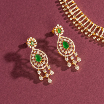 CZ Necklace and Earring