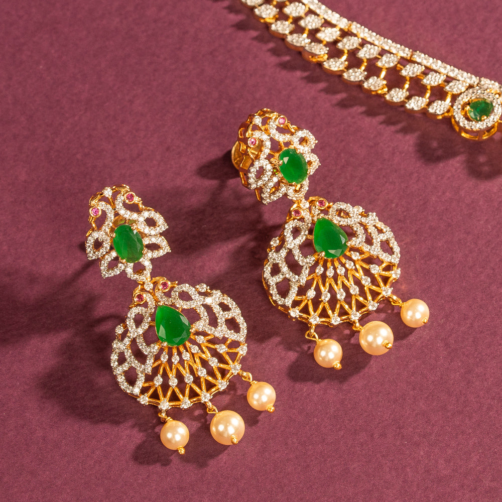 CZ Necklace and Earring