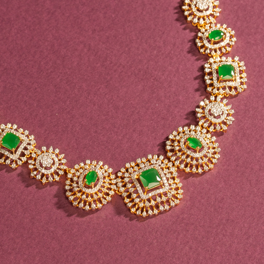CZ Necklace and Earring