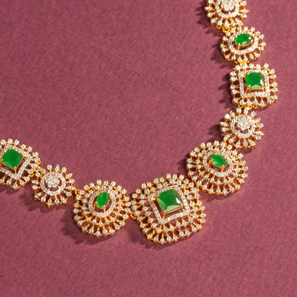 CZ Necklace and Earring