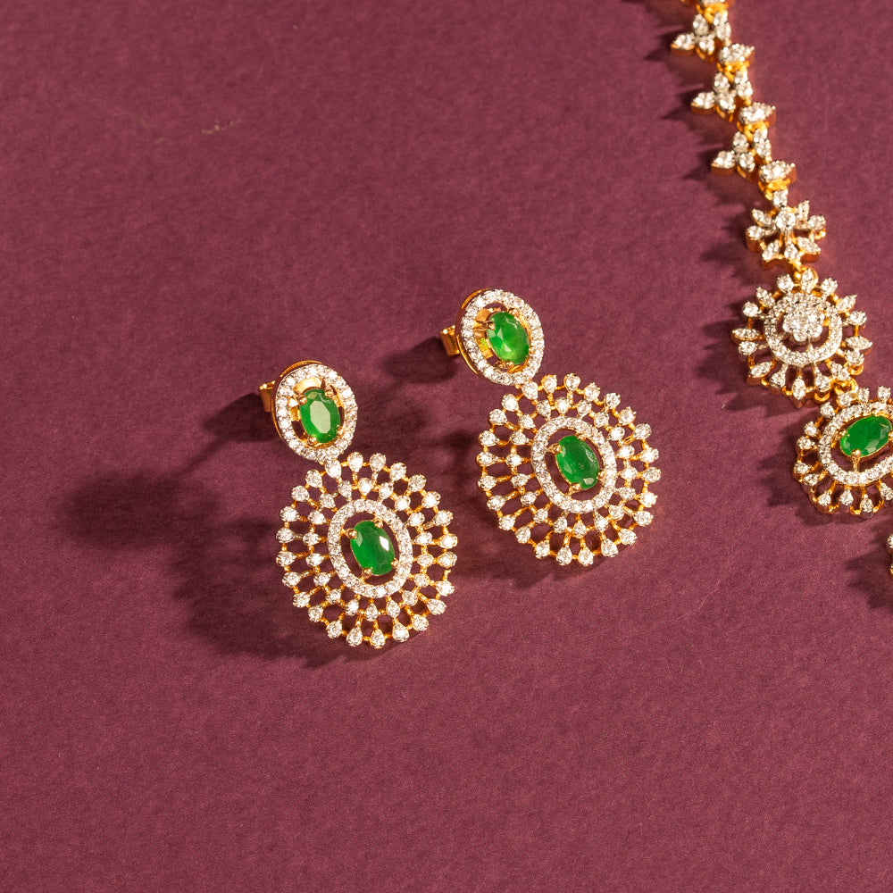 CZ Necklace and Earring