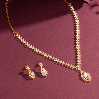 CZ Necklace and Earring